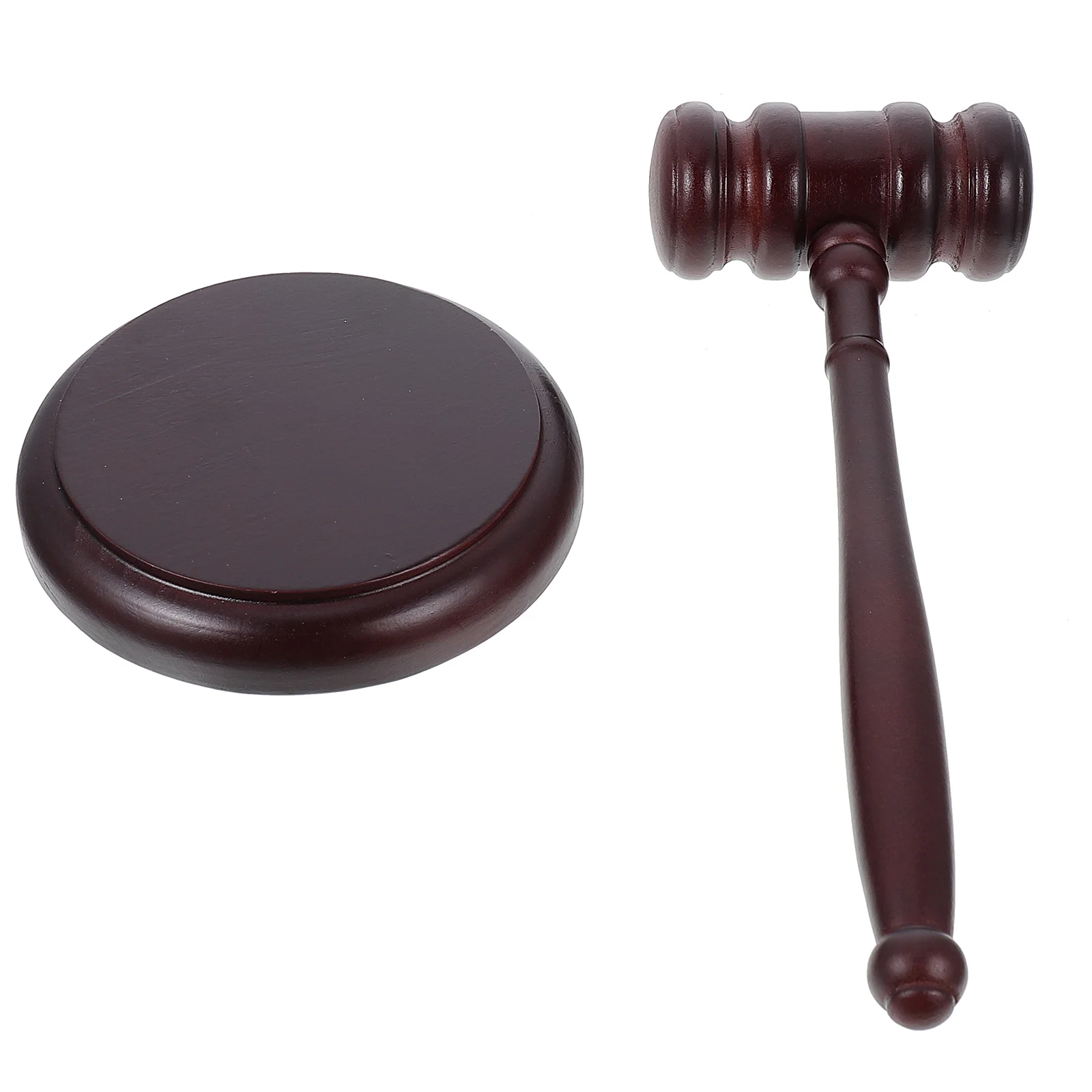 Court Judge Hammer Child Inflatable Costume Gavel Toy Round Mini Wooden Plaything Bridesmaid Judge's for Novel