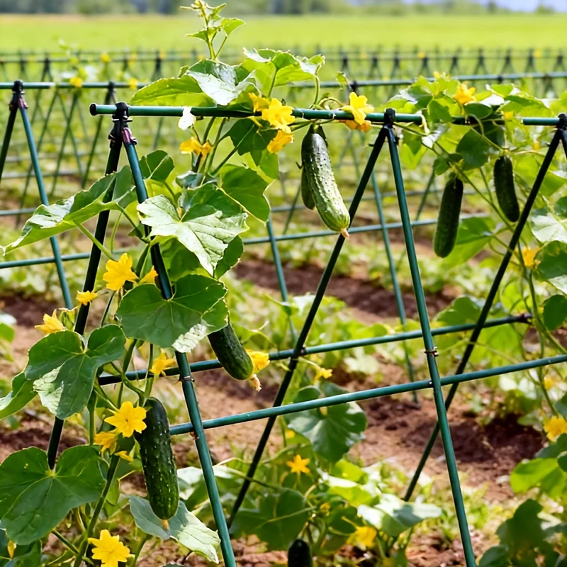 1 Juego de estacas de soporte multiusos para plantas, enredaderas duraderas para tomates, pepinos y uvas xs63-fro