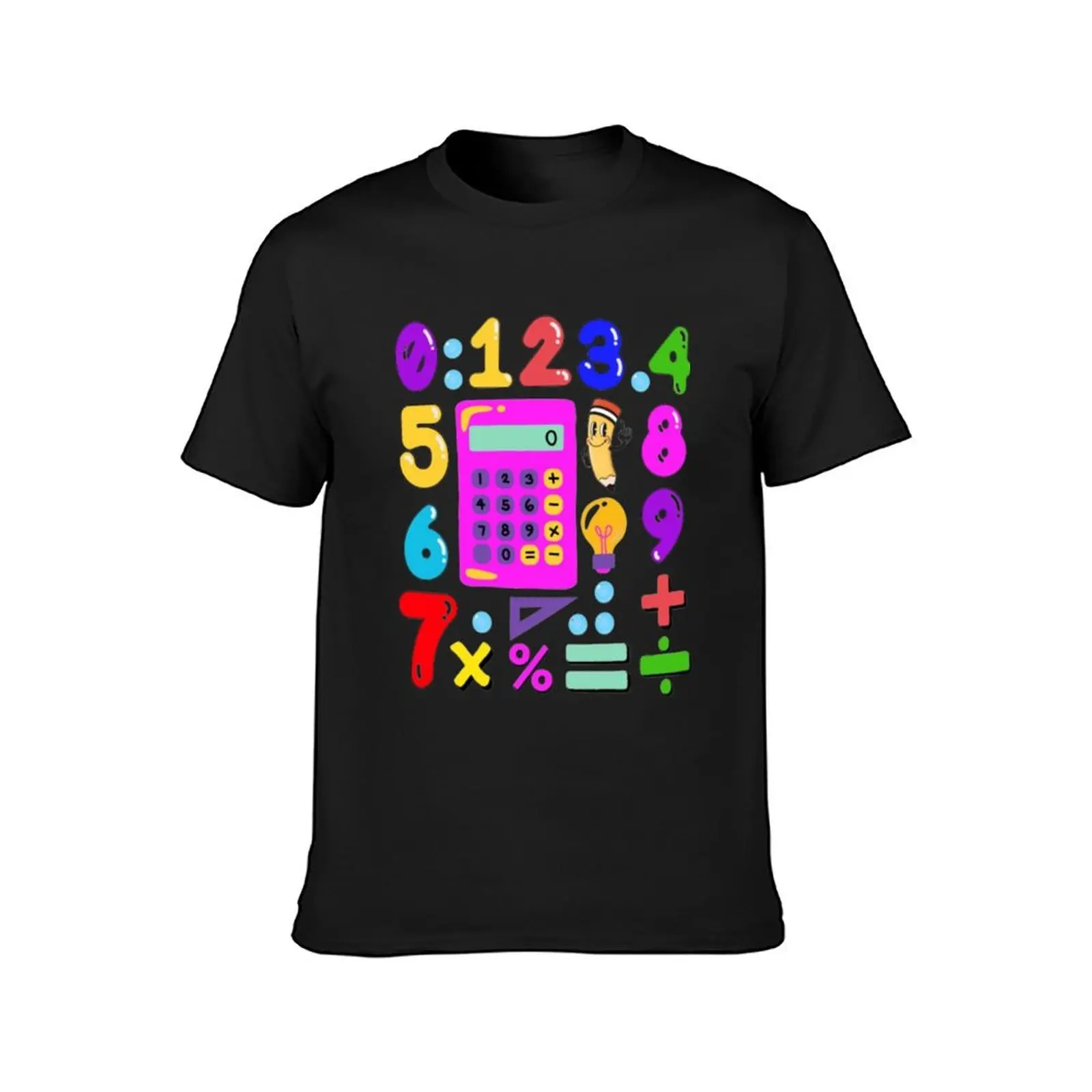 Number day, calculator maths kids T-Shirt quick drying graphics mens graphic t-shirts hip hop