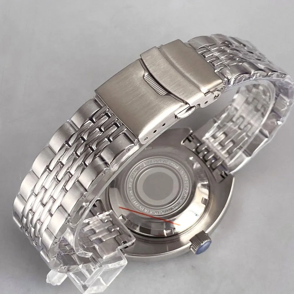 42mm Steel Bezel Sapphire Stainless Steel Dive Watch Case 200m Waterproof For NH34 NH35 NH36 NH38 ETA2824 PT5000 Automatic Move