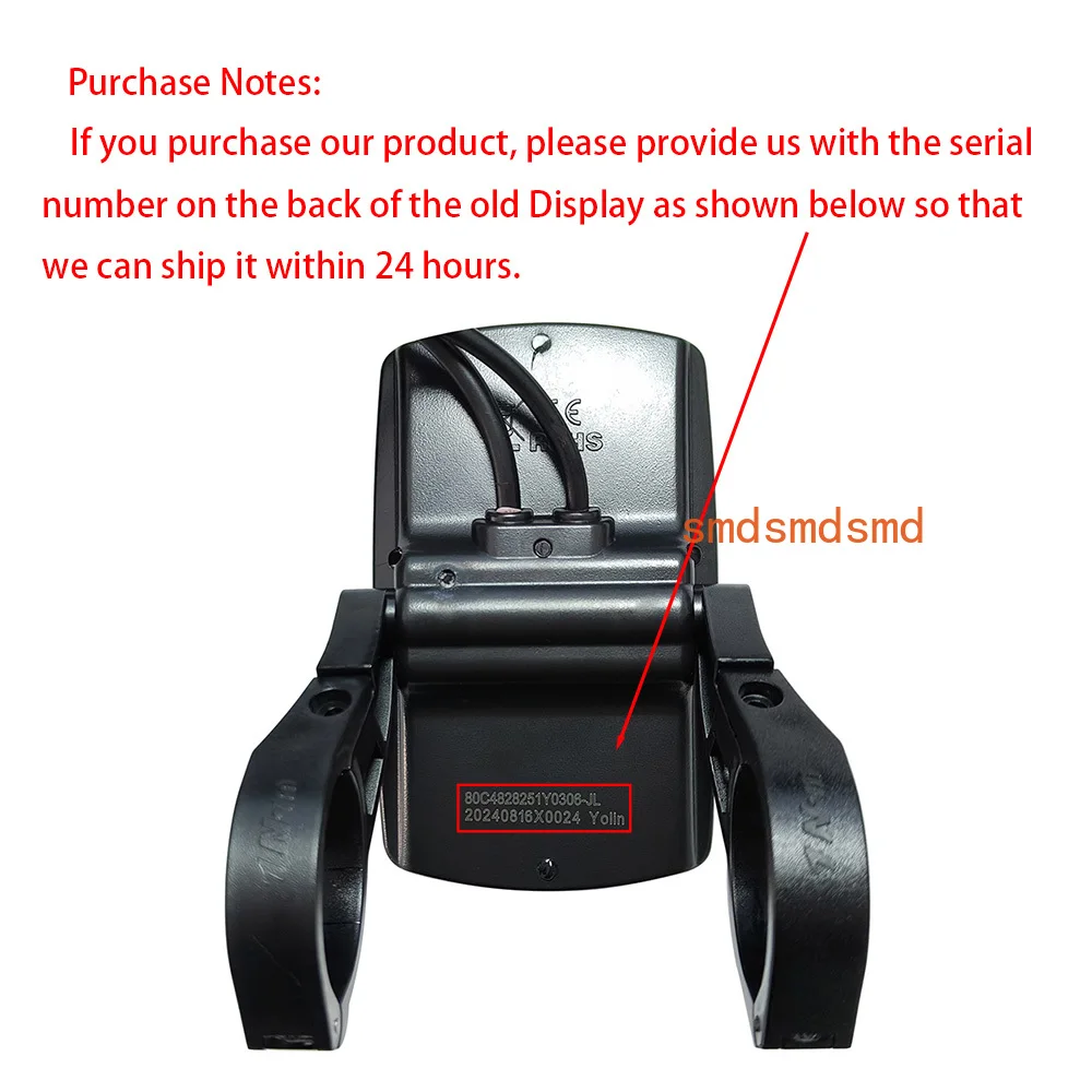 EBike Display Screen Meter YL80C 36V 48V 52V 5Pin Speed Control Panel for ENGWE Bike Fat Tire Controller Yolin Conversion Kit
