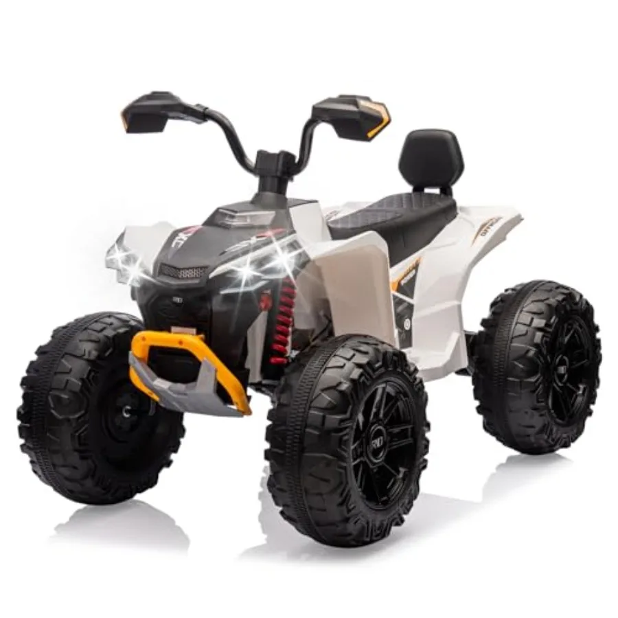 

24V 2-Seater Electric ATV for:Off-Road Ride-On Quad Car with Powerful Motor, High-Low Speed Control, 110 lbs Capacity, Recharge