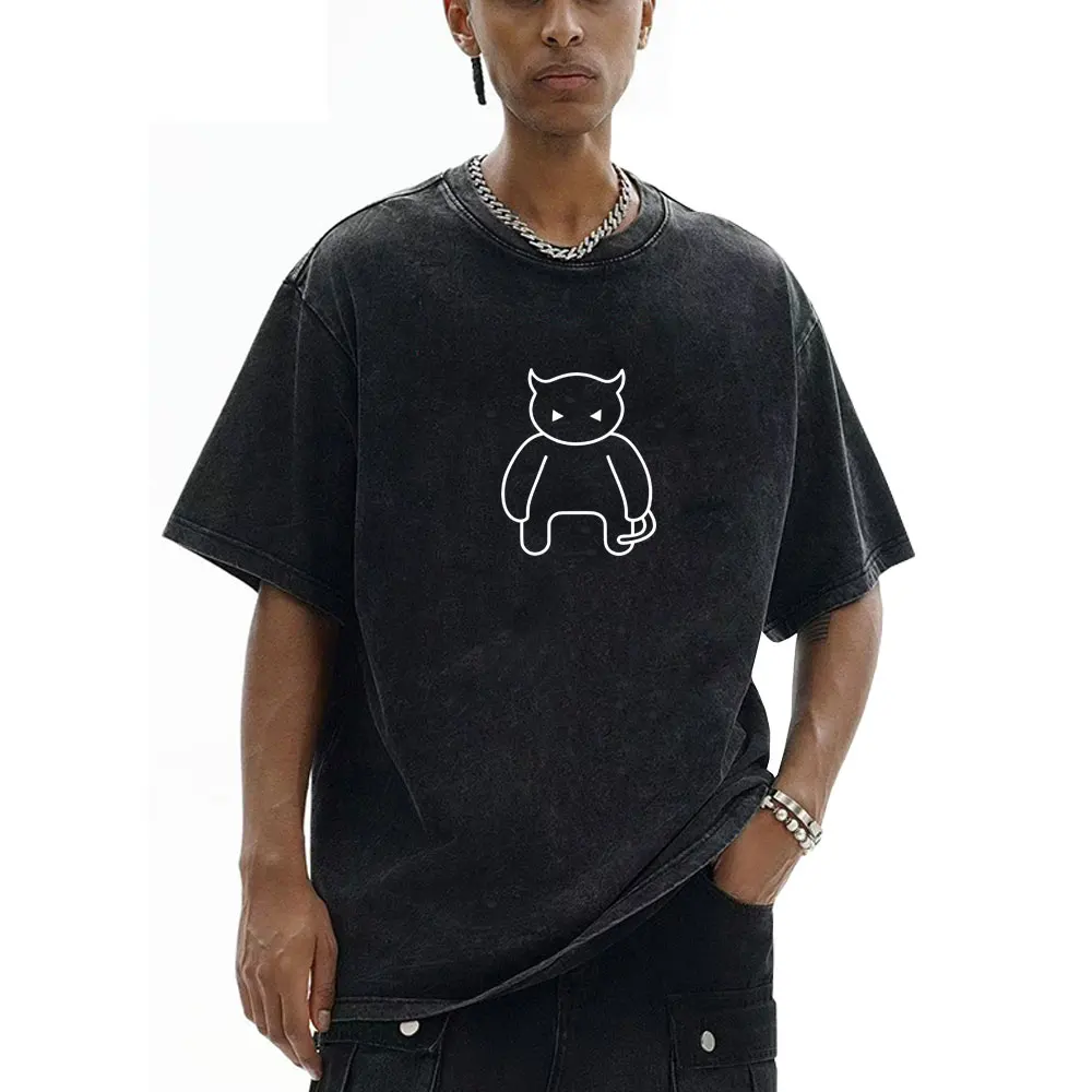 

Washed Vintage Rock Band Radiohead Tour 2025 T-shirt Men Women Hip Hop Gothic Oversized T-shirts Men's Casual Cotton T Shirts