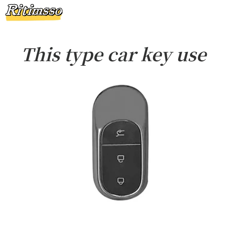 Zinc Alloy Car Remote Key Case Cover Shell Bag For Leapmotor 2021 2022 2023 C11 2022 2023 C01 Auto Keyless Keychain Accessories