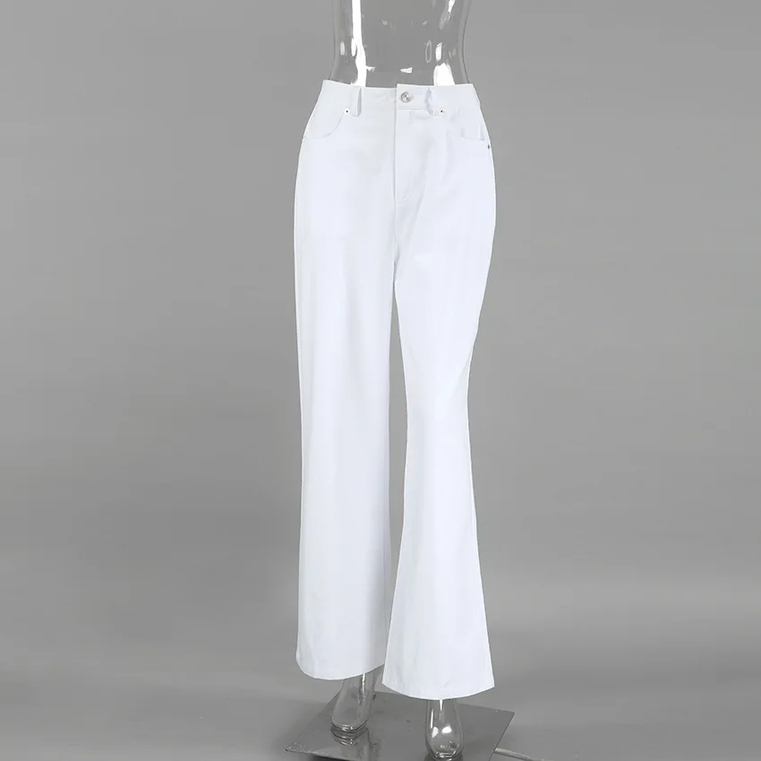 High Street White Straight Versatile Casual Pants 2025 Autumn Winter Fashion New Style Trousers
