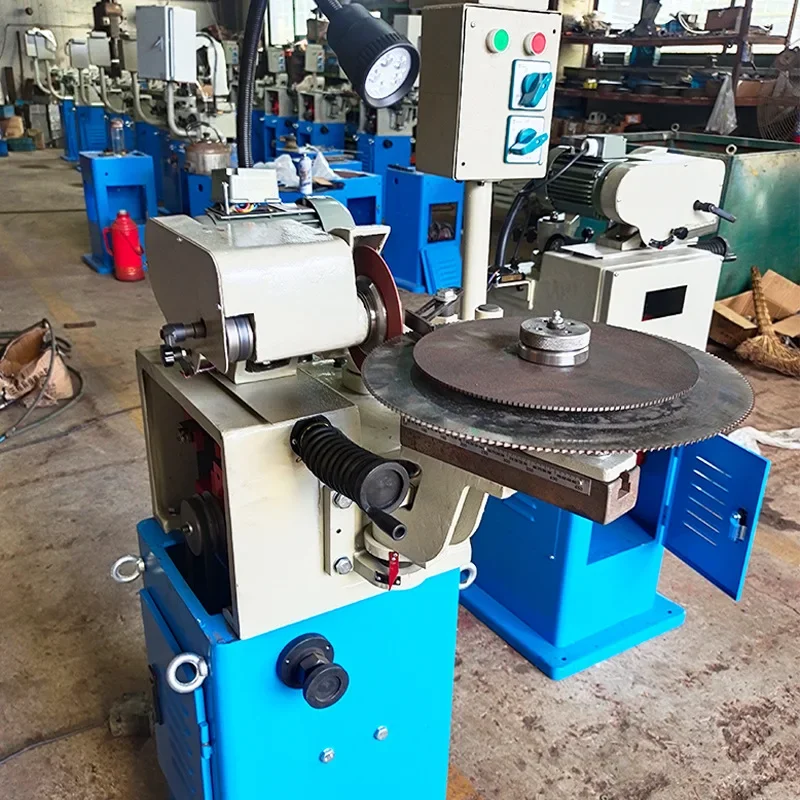 Manufacture sells 450 hss circular saw blade semi automatic tooth making grinding chamfering slotting sharpening machine