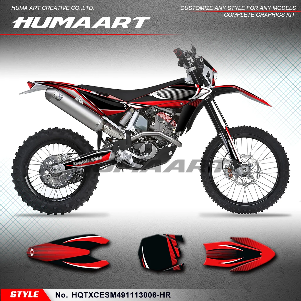 

HUMAART Sticker MX Decal Kit for Husqvarna TE TC TXC SMR 449 511 2011 2012 2013, HQTXCESM491113006-HR