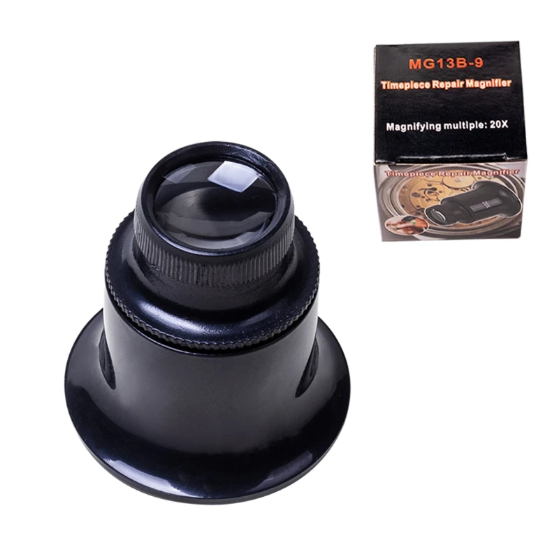 Jewelry Making Tools Portable Jewelry Loupe Glass 3X//10X /15X /20X Portable Monocular Magnifier Watch Lens