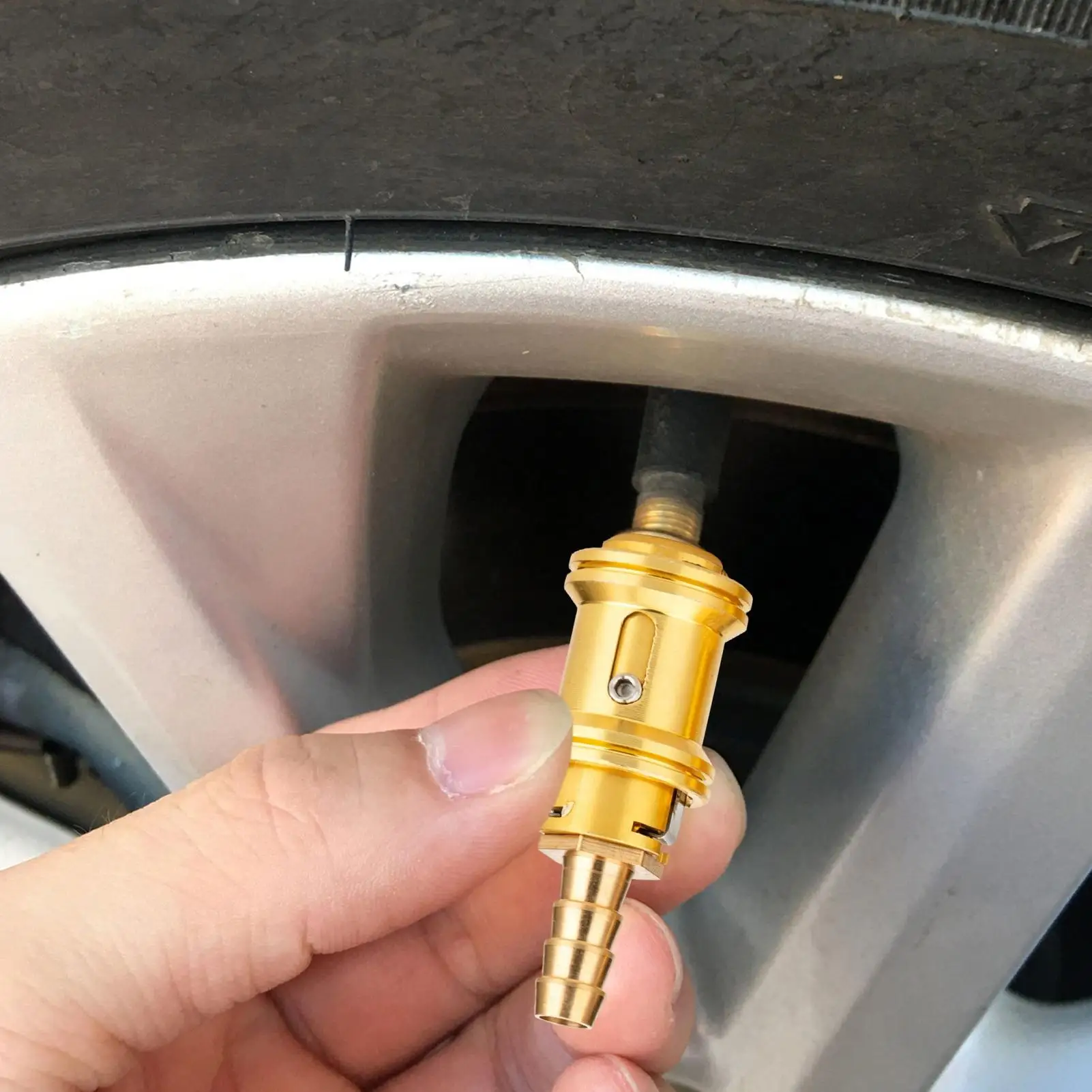 6.5/8mm Car Tire Valve Clip Solid Brass Nozzle Clamp Inflation Pump Adapter Air Chuck Inflator Quick Connector Tire Accessories
