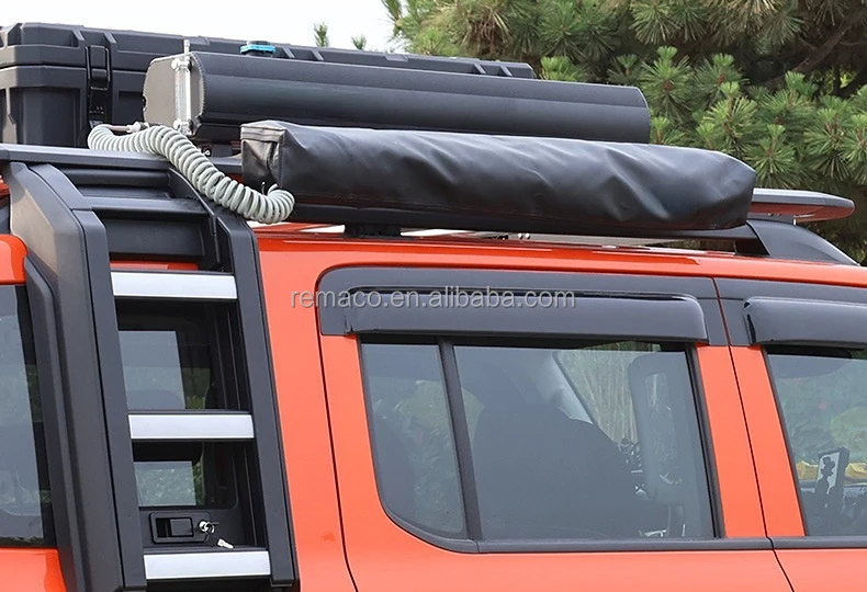 Remaco Overland Portable 26L Water Storage Mount on Roof Rack, Water Tank Pressurized Camping Shower Aluminum Off Road Shower
