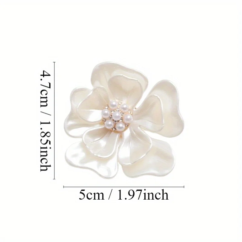 Fashion Elegant Design Corsage Pearl Temperament Flower Brooch Women\'s Dress Suit Accessories