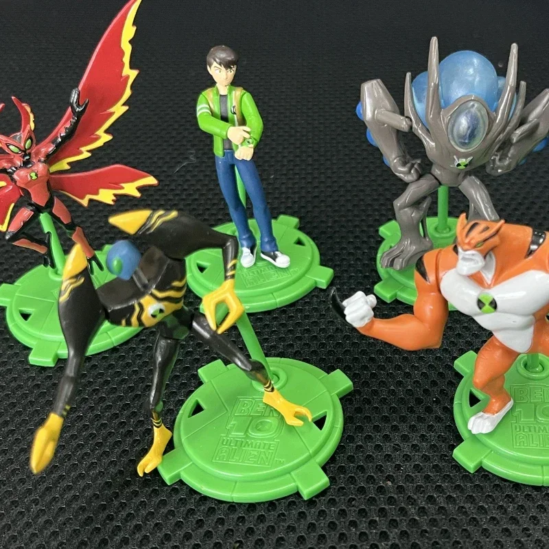 Genuine BEN10 Anime Figure Doll Ben Tennyson 10 Monster Figure Toys BEN Juvenile Hacker Omnitrix Table Ornaments Kids Gifts