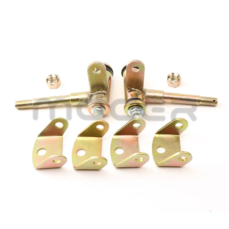 1 пара 15 мм Золотая рулевая распорка шпиндель для костяшек кулака подходит для китайского ATV 49cc 50cc 70cc 90cc 110cc Go Kart Багги UTV Quad Bike запчасти