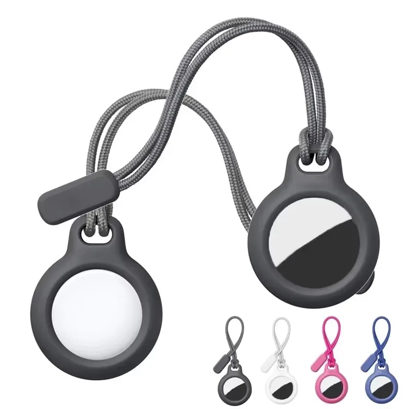 1/2/3pcs Case For Apple Tracking Device Cover Anti Loss Tracker Locator Airtags Silicone Portable With Keychain For Air Tags