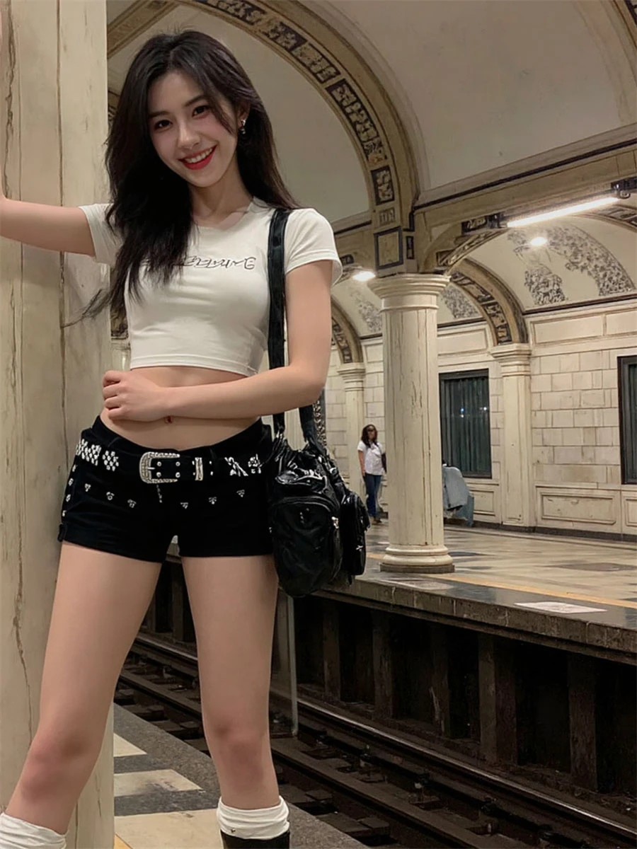 Shorts Women Pleated High Waist Skirt Shorts Tennis Golf Sport Versatile Cute College Preppy Chic Summer Girlish Wear Outfit