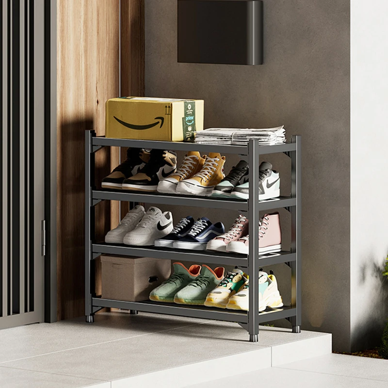 Narrow Product Shoe Cabinet Vertical Short Space Saving Shelves Shoe Cabinet Organizer Metal Organizador De Zapatos Furniture