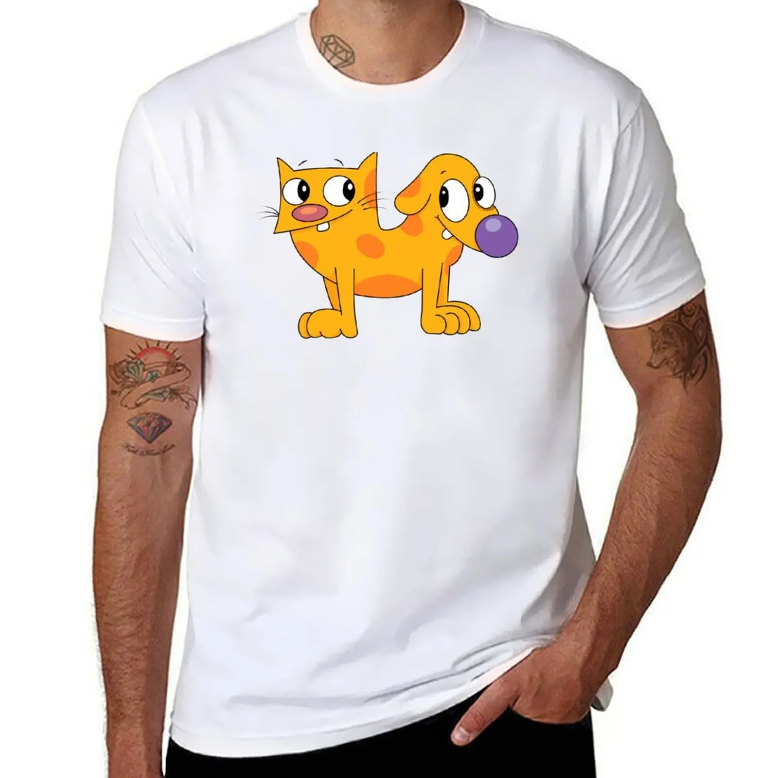 

CatDog Babies T-Shirt funny t shirts cotton t shirt custom print T-Shirt
