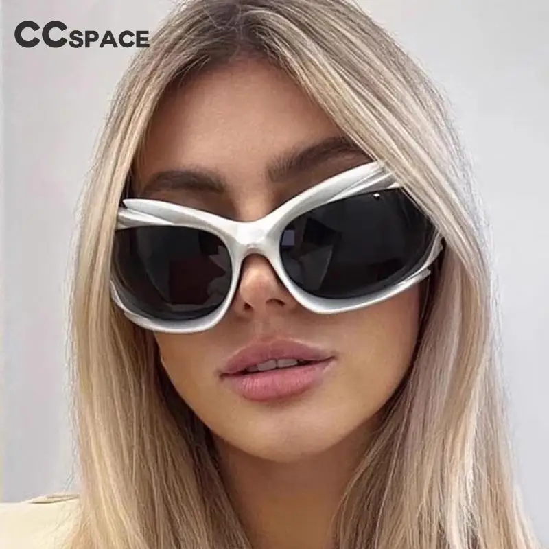 55879 beliebte Frauen Sonnenbrille der Y2k Einzigartige Sport Punk Sonnenbrille Männer UV400 Goggle Shades Spiegel Bunte Brillen