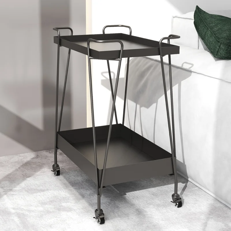 

Serving Large Hotel Handcart Carrying Stair Utility Runner Hotel Handcart Food Transport Cleaning Trolley Beauty Furniture