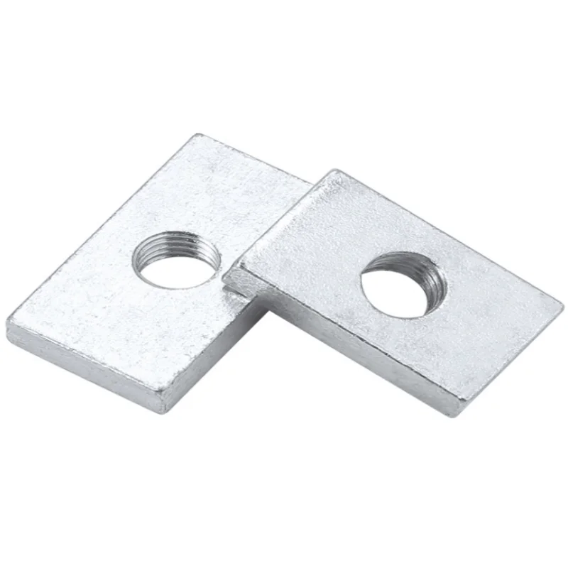 

10~100pcs Square Nut Zinc-Plated Carbon Steel Thin Rectangular Nuts Slider Block for Aluminum Profile Accessory M6