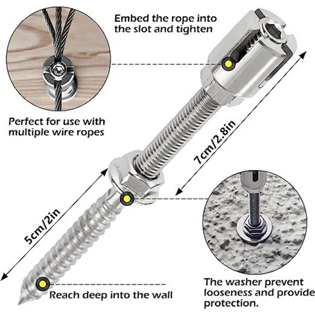 Exterior Climbing Rope Stainless Steel Plant Climbing Rope Kit Flexible Wall Wire Trellis System Metal Cable Support for Outdoor