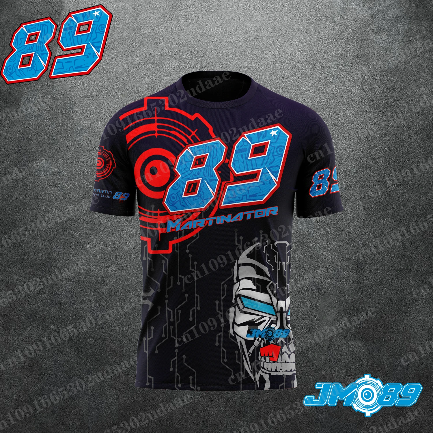 2024 New Motorcycle Race 89 Driver Jorge Martin Fan Men\'s Summer Sports and Leisure T-shirt