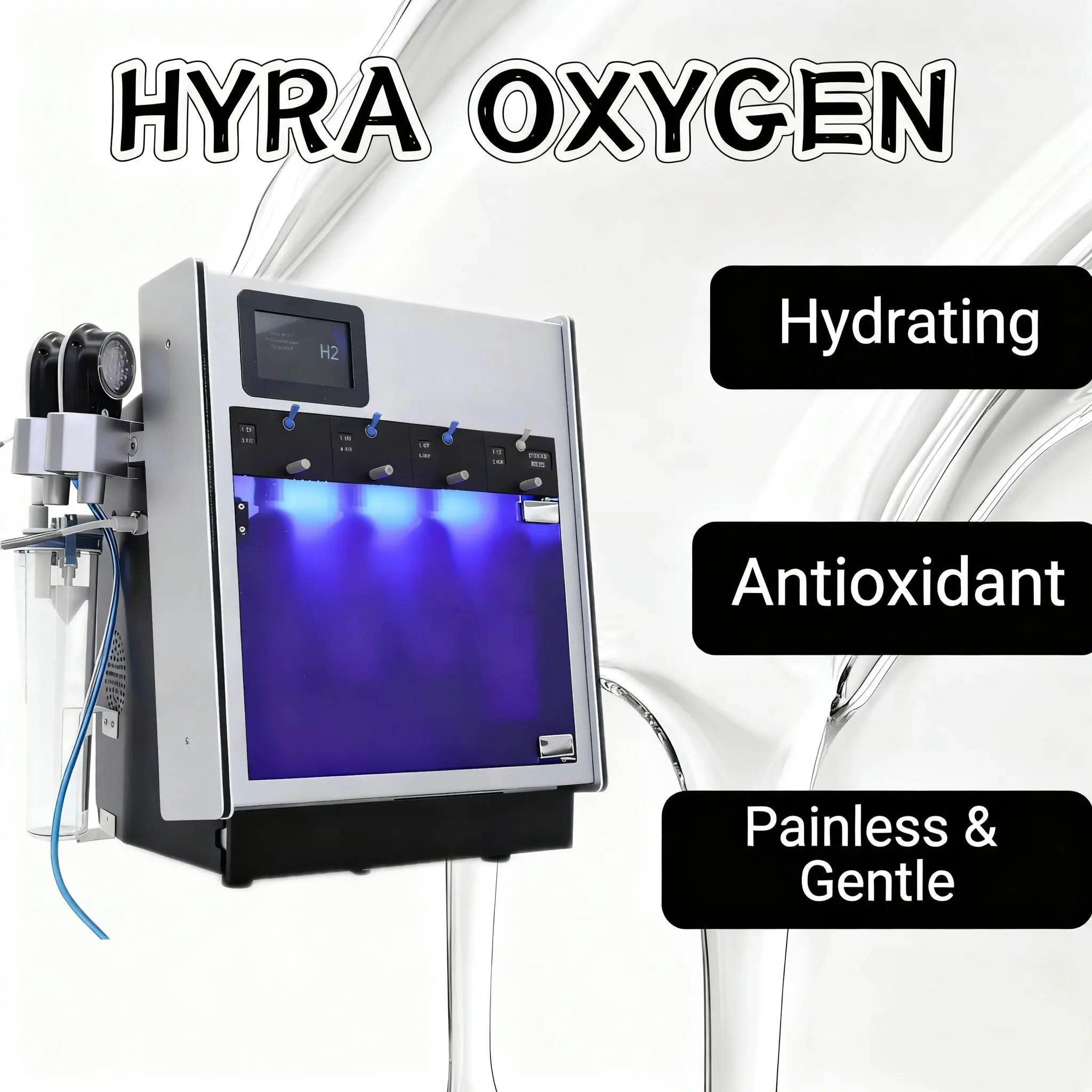 Hydra Face Machine Facial Skin Care Dermabrasion Facial Machine Skin Deep Cleaning 6 In1 Lackhead Remover Oxygen Machine