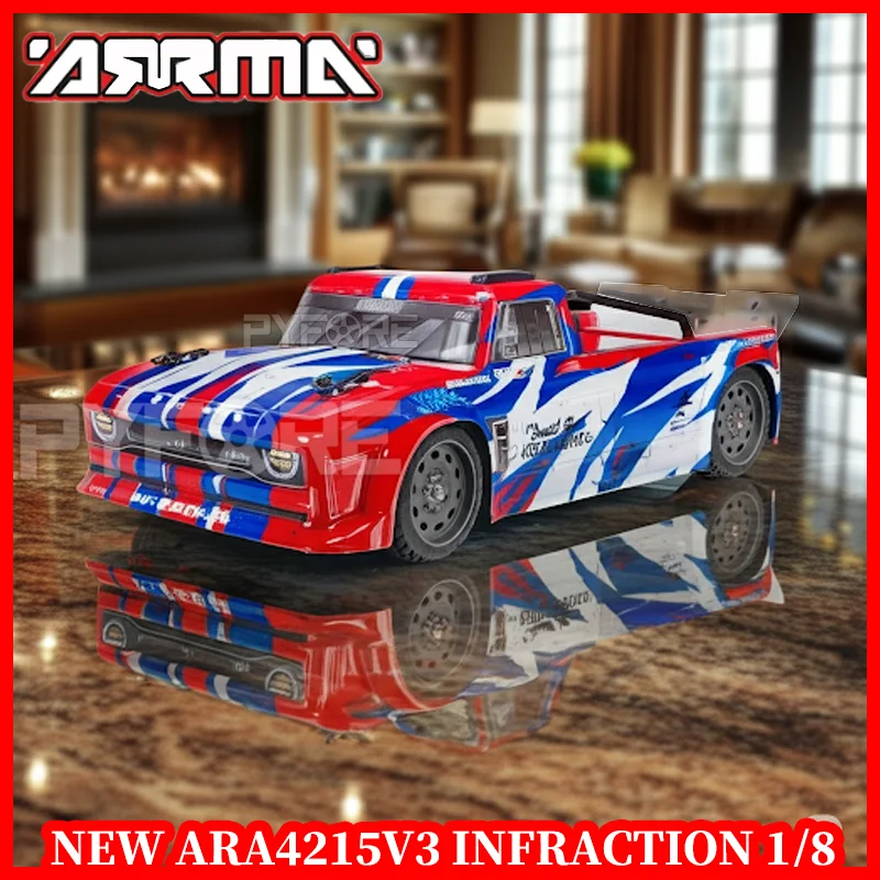

ARRMA ARA4215V3 INFRACTION 1/8 RC Electric Remote Control car 4WD Running RC Drift Car toys gifts Brushed rc cars for adults