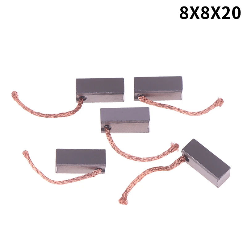 

【F】5pcs Carbon Brush For Automobile Heater Blower Fan Air-blower Electric Motor Brush Replacement (8*8*20mm)