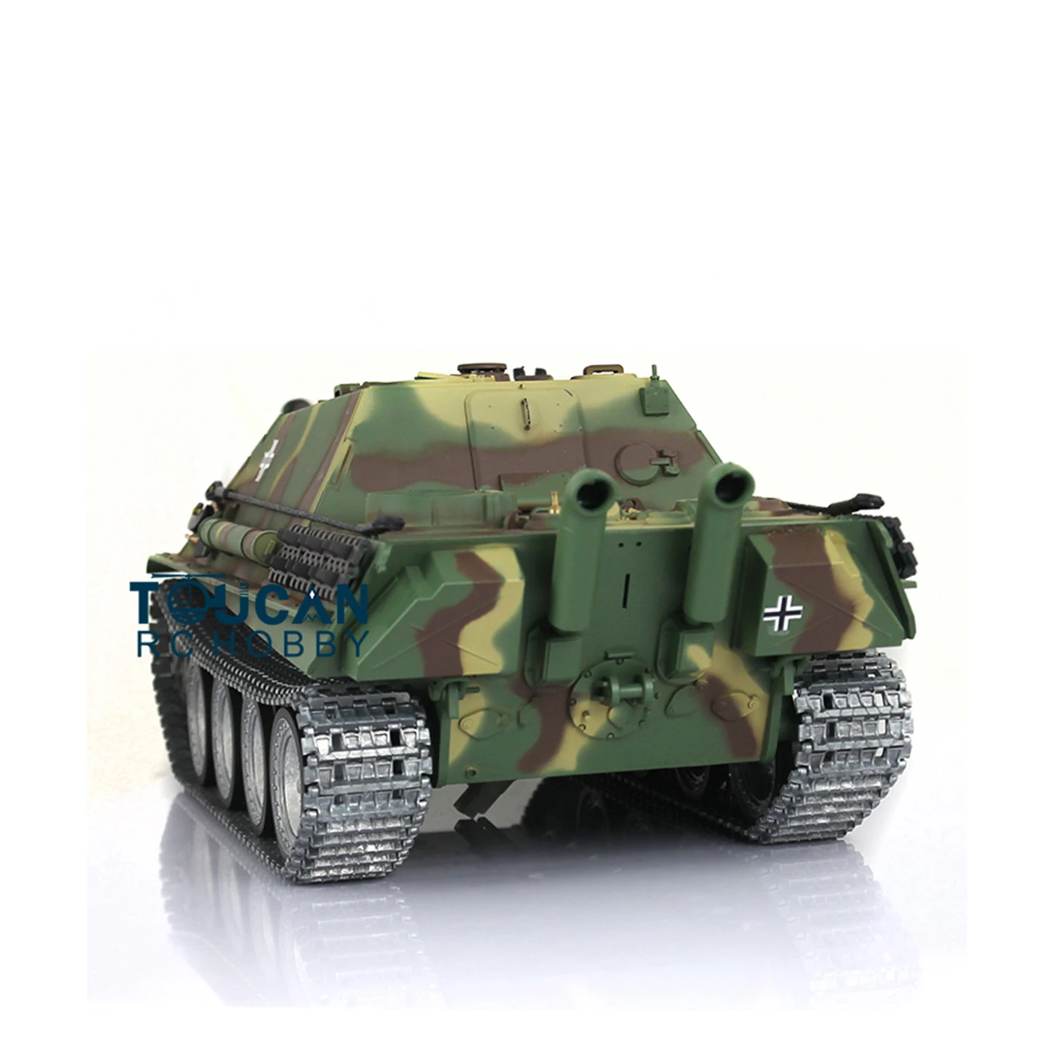Henglong 7.0 RTR 1/16 RC Carro Armato Jadpanther 3869 Piste in metallo personalizzate Ruote Modello dell'esercito tedesco con suono di fumo per adulti