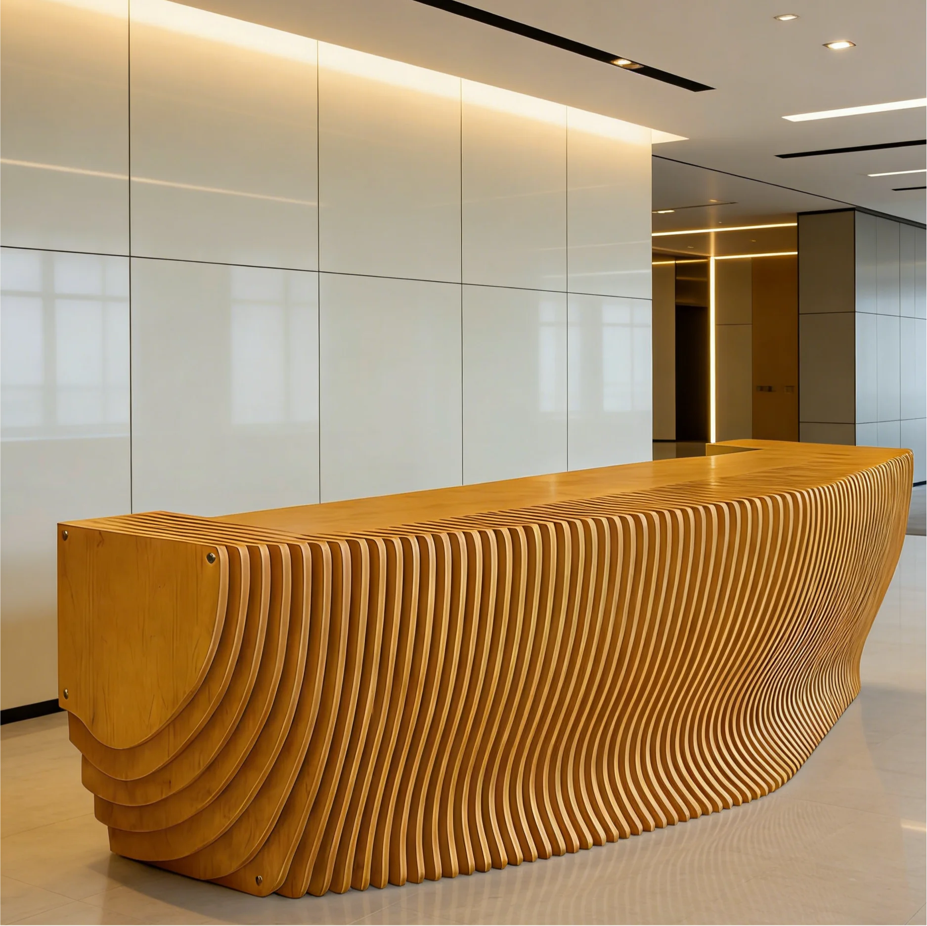 Z Wooden Front Receptionion Desk Apartment Hotel Clinic Cash Register Desk Boutique Cashier CounterZ