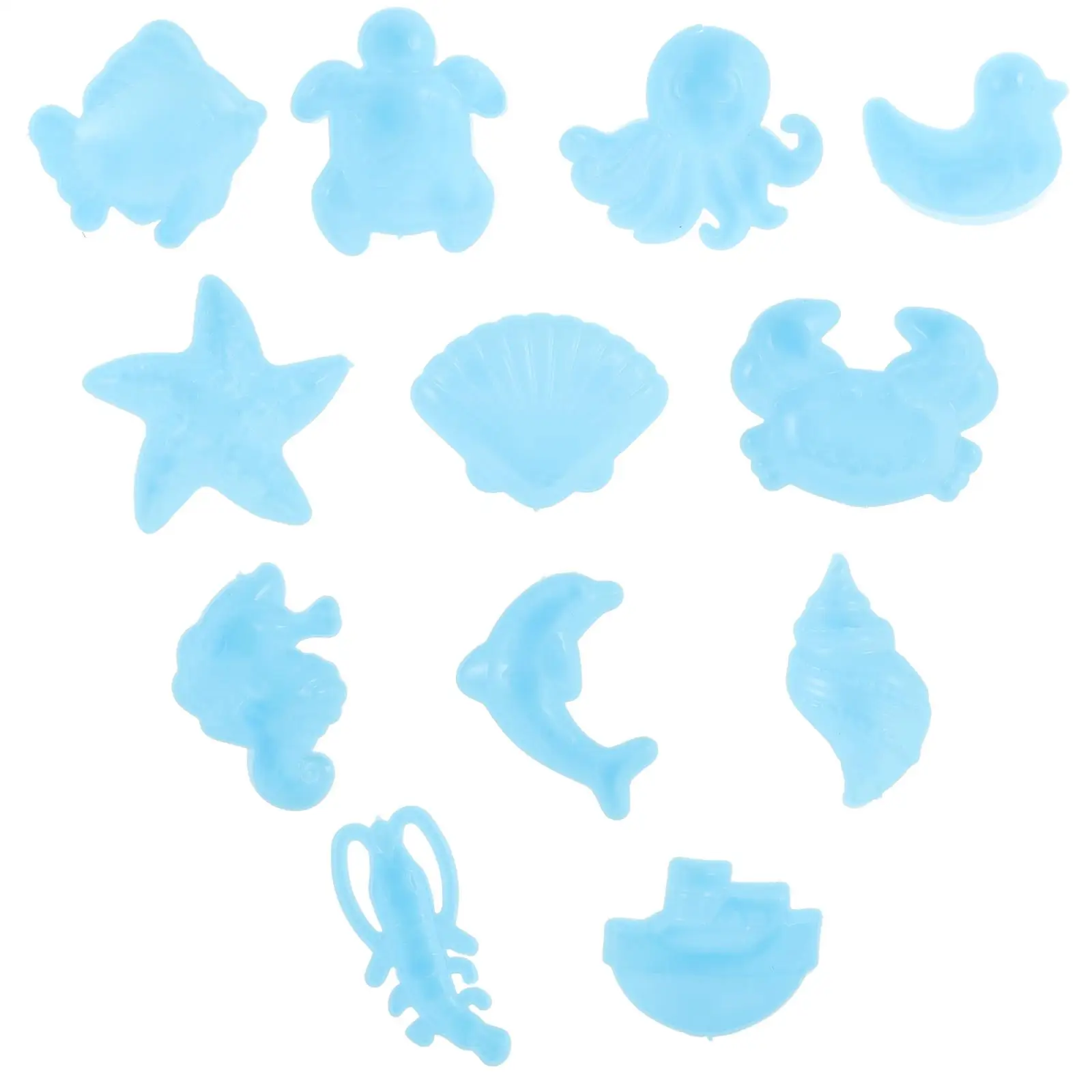 

12pcs Play Sand Molds Beach Sand Toys Set Sand Tray Toys Sand Molds Set for Kids(Small/Ocean/ Random Color)