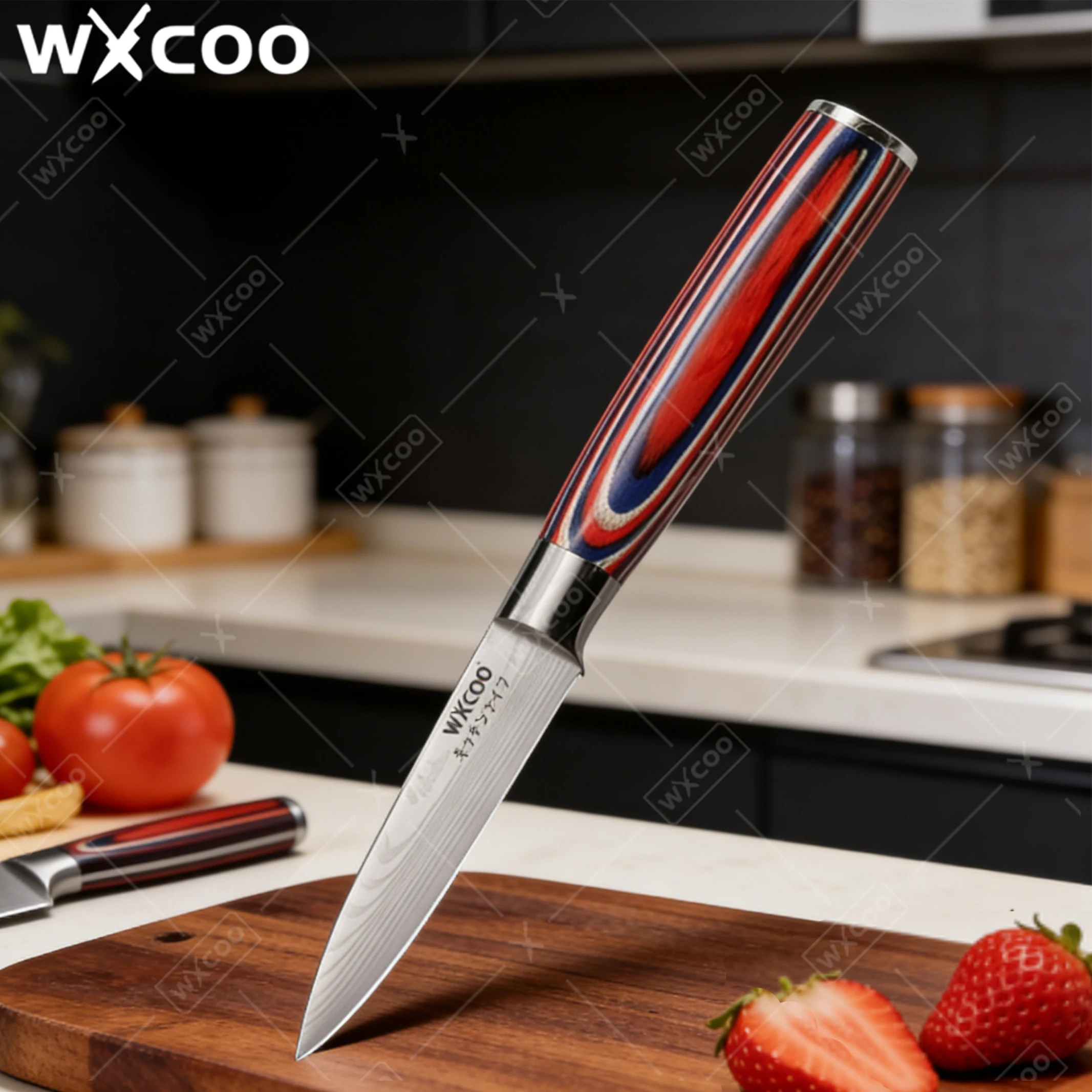 WXCOO 3.5inch Fruit Peeler Household Kitchen Knife Fruit Veg