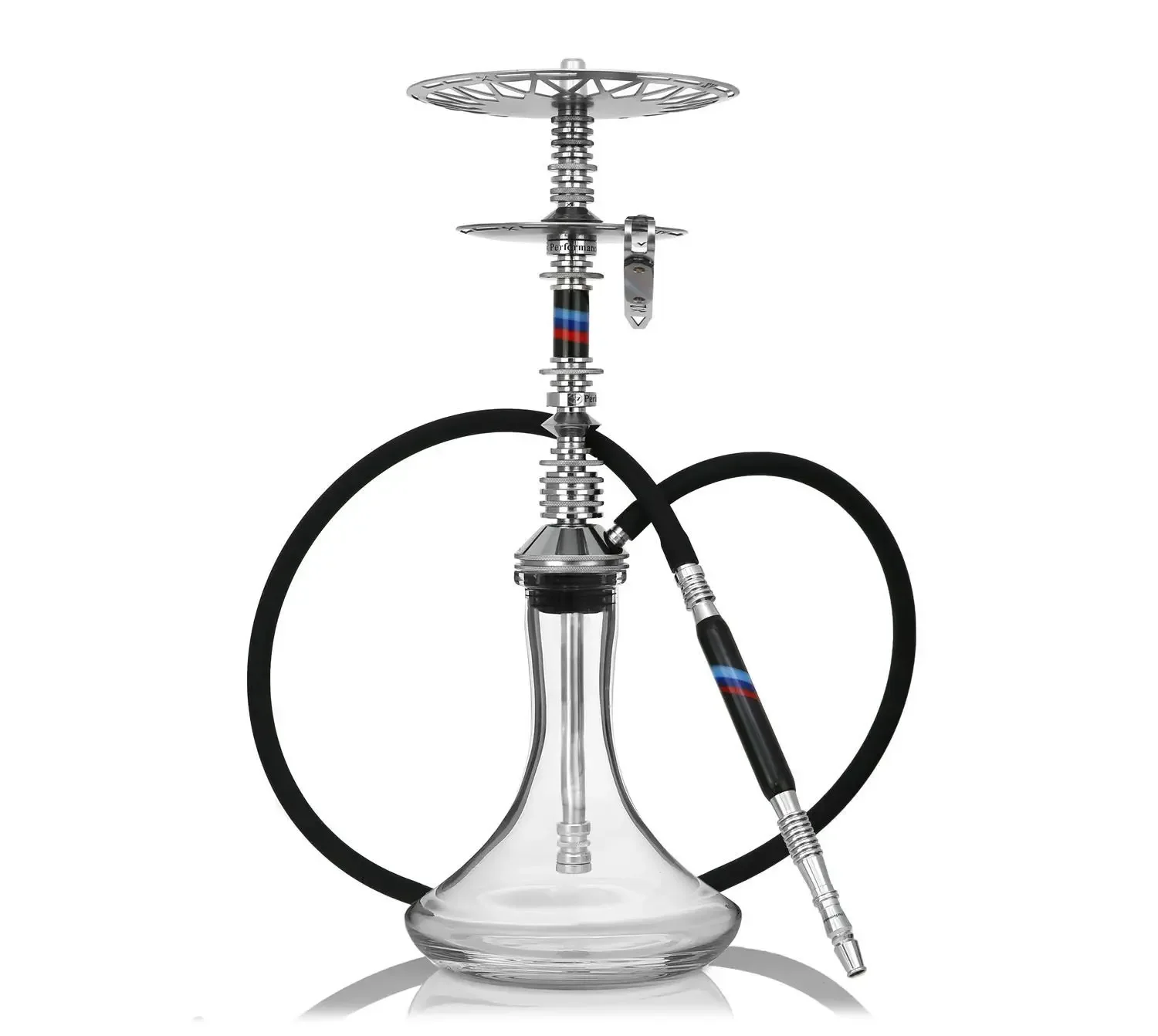 VZ Performance M (Design) Hookah Shisha 304 Stainless Steel With Pattern Glass Bottle