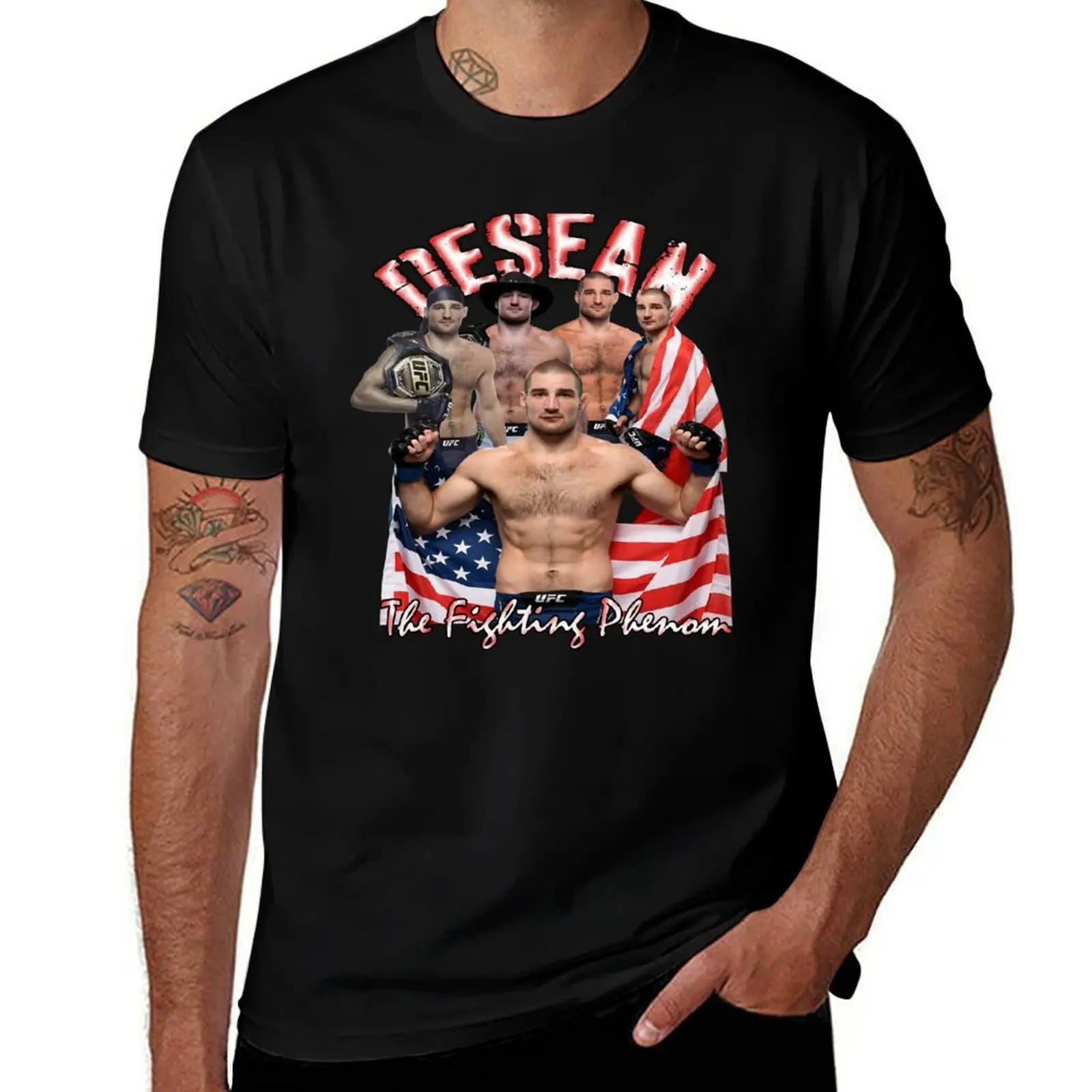 

Desean Strickland: The Fighting Phenom T-Shirt t shirt personalised t shirts for man graphic vintage man t shirt cotton T-Shirt