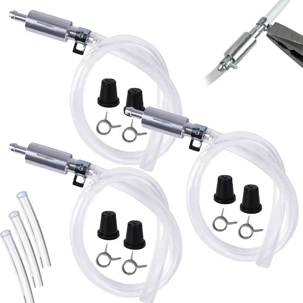 One Way Check Valve Brake Bleeder Kit with Metal Clips for Controlled Brake Fluid Bleeding in Cars and Motorcycles view 3