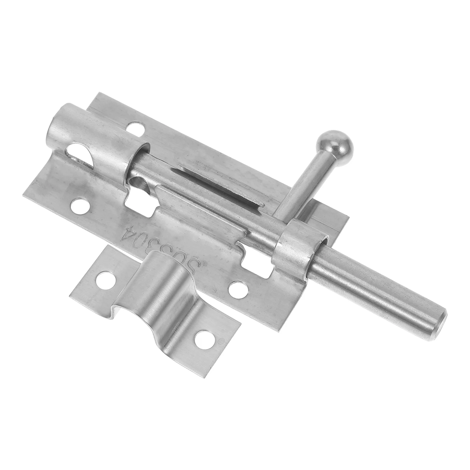 

Stainless Steel 4 Inches Sliding Lock Door Latch Barrel Bolt Silver Ideal for Doors Windows Wooden Stainless Steel Cabinets
