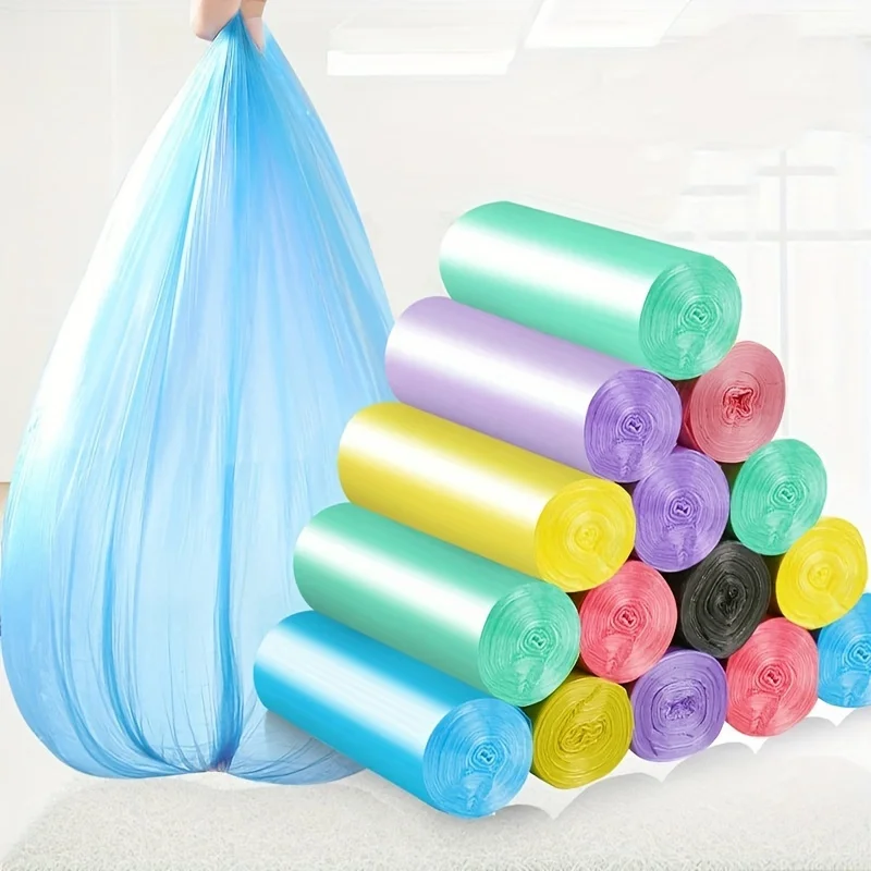 5 Rolls/pack Household Disposable Trash Pouch Small Trash Bags Kitchen Storage Garbage Bags Cleaning Waste Bag Plastic Bag