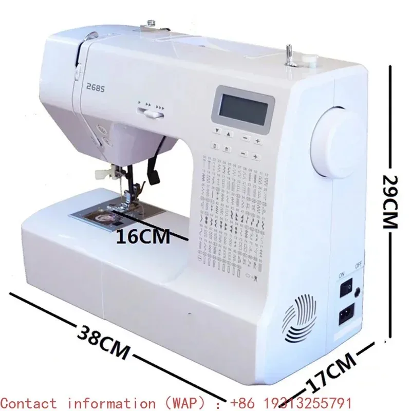 【Best-selling】Multifunctional Household Electric Lcd Display Sewing Machine 220V/36W Mute Thick Buttonhole Embroidery Sewing