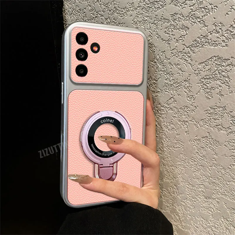 Luxury Premium Leather Phone Holder Case On For Samsung Galaxy A20S A21S A22 A23 A24 A25 A26 A27 A31 A32 A33 A34 A35 A36 4G 5G