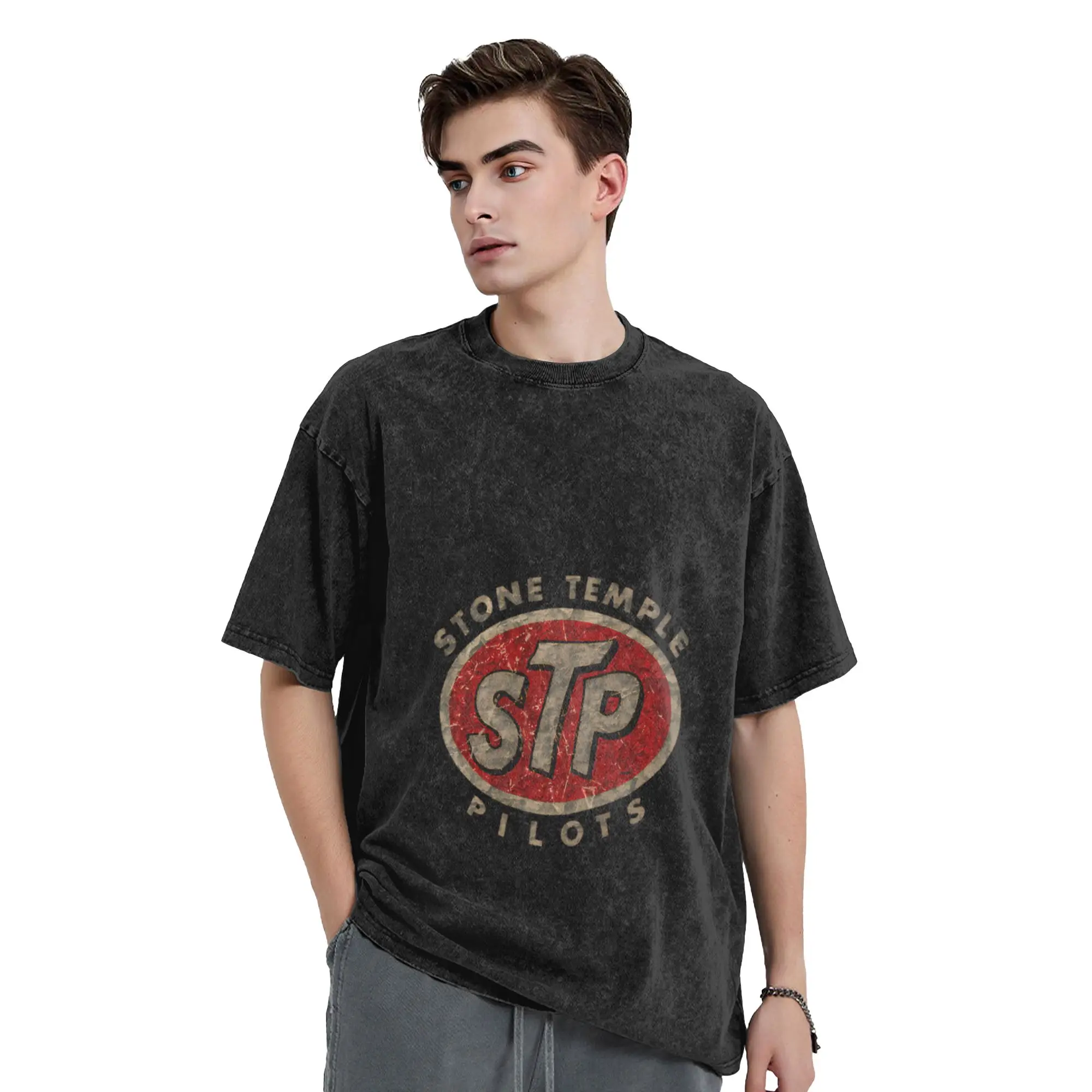 Stones-Temples-Pilots - (Stp) Design Unique Stylish A Vintage Oversized Cotton Unisex T-Shirts