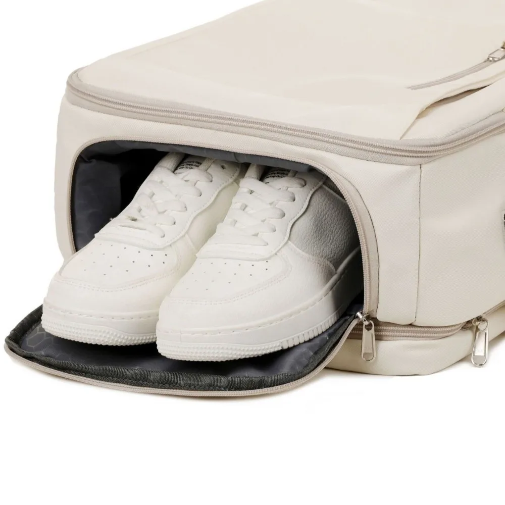 حقيبة ظهر أنيقة للسفر قابلة للتوسيع أكسفورد حقيبة كمبيوتر محمول ذات سعة كبيرة متعددة الجيوب مضادة للسرقة حقيبة كاجوال للمدرسة