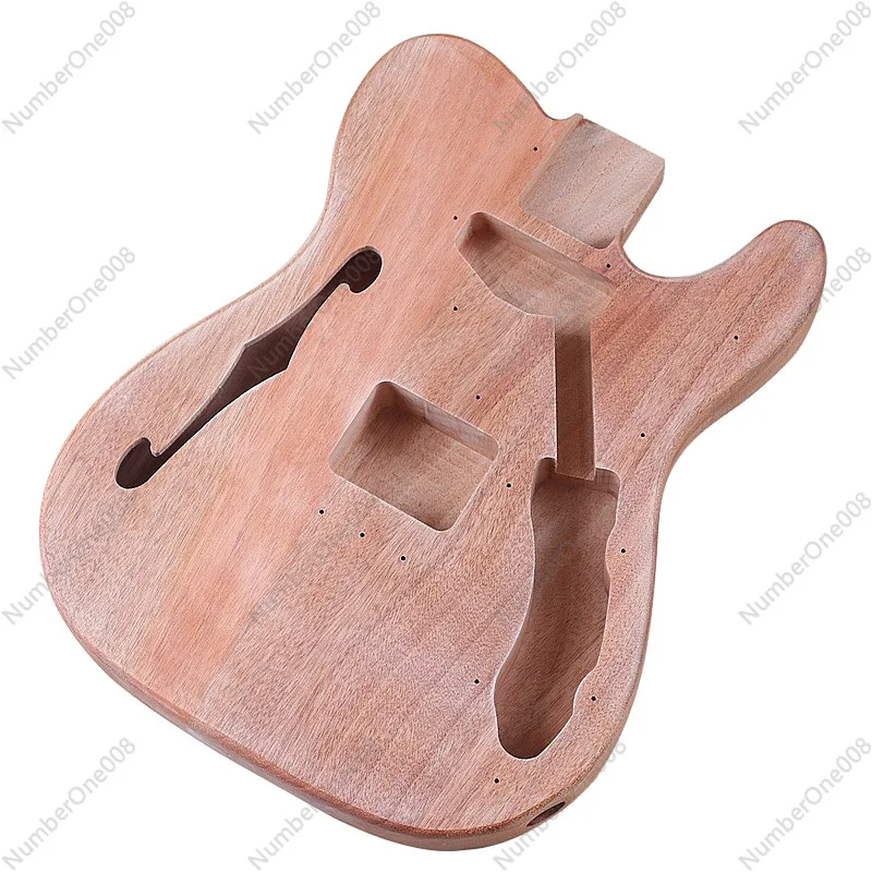 F-hole Electric Guitar Body Matte Augur Xylophone Body Guitar Modified DIY Accessories Professional Barrel