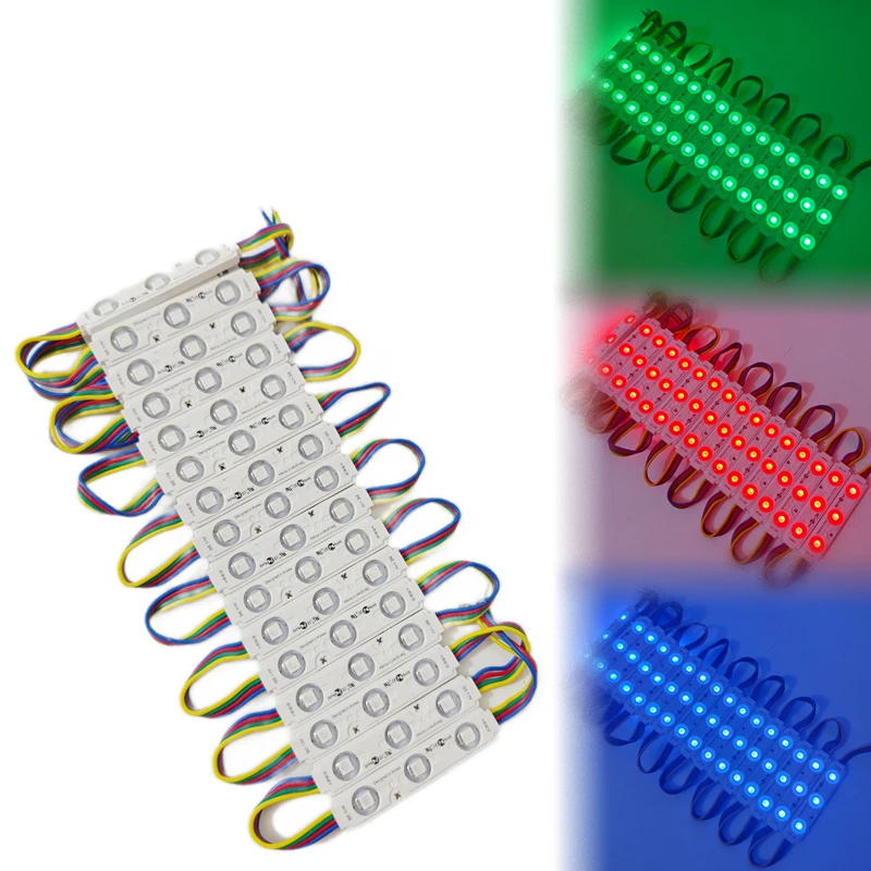 20PCS 12V WS2811/5050 RGB LED Modules Light Waterproof IP65 Advertisement Lamp Shop Signboard Letter Light-box Decoration