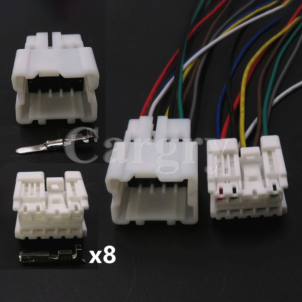 1 Set 8P 6098-6949 6098-6974 1674110-1 Auto Lift Window Switch Wiring Socket AC Assembly Car Electrical Connector For Nissan