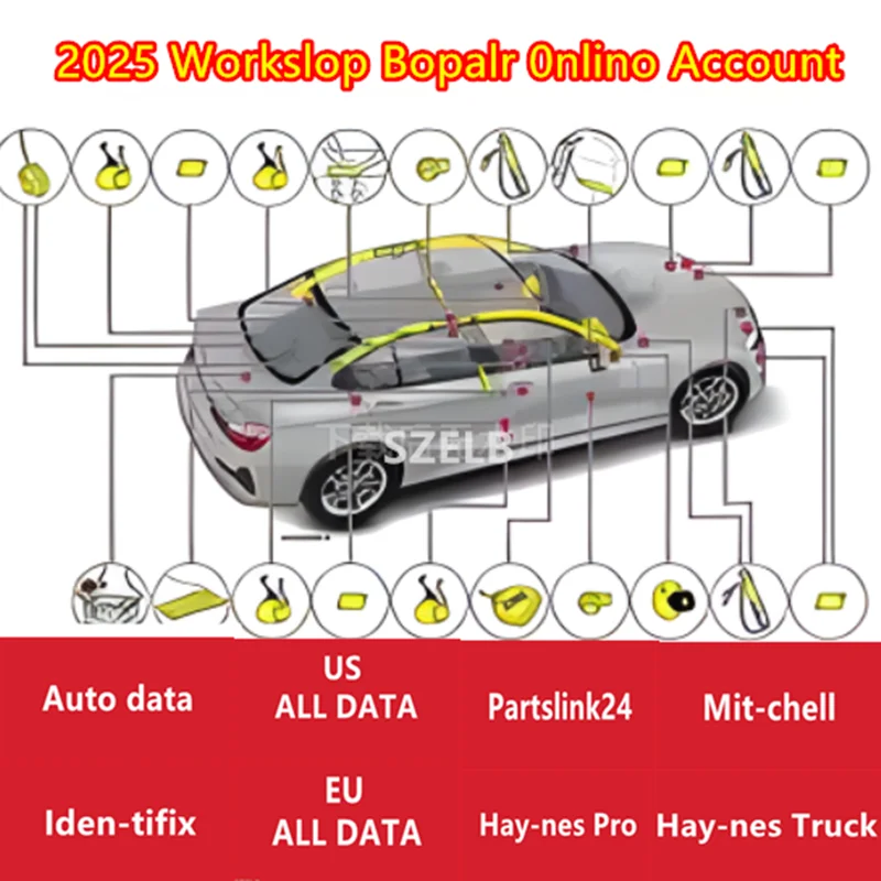 2025 Online Account for Alldata Auto-data Newest Car Repair Software for Auto Data All Data Hay-nes PRO Support Mobile/PC Login