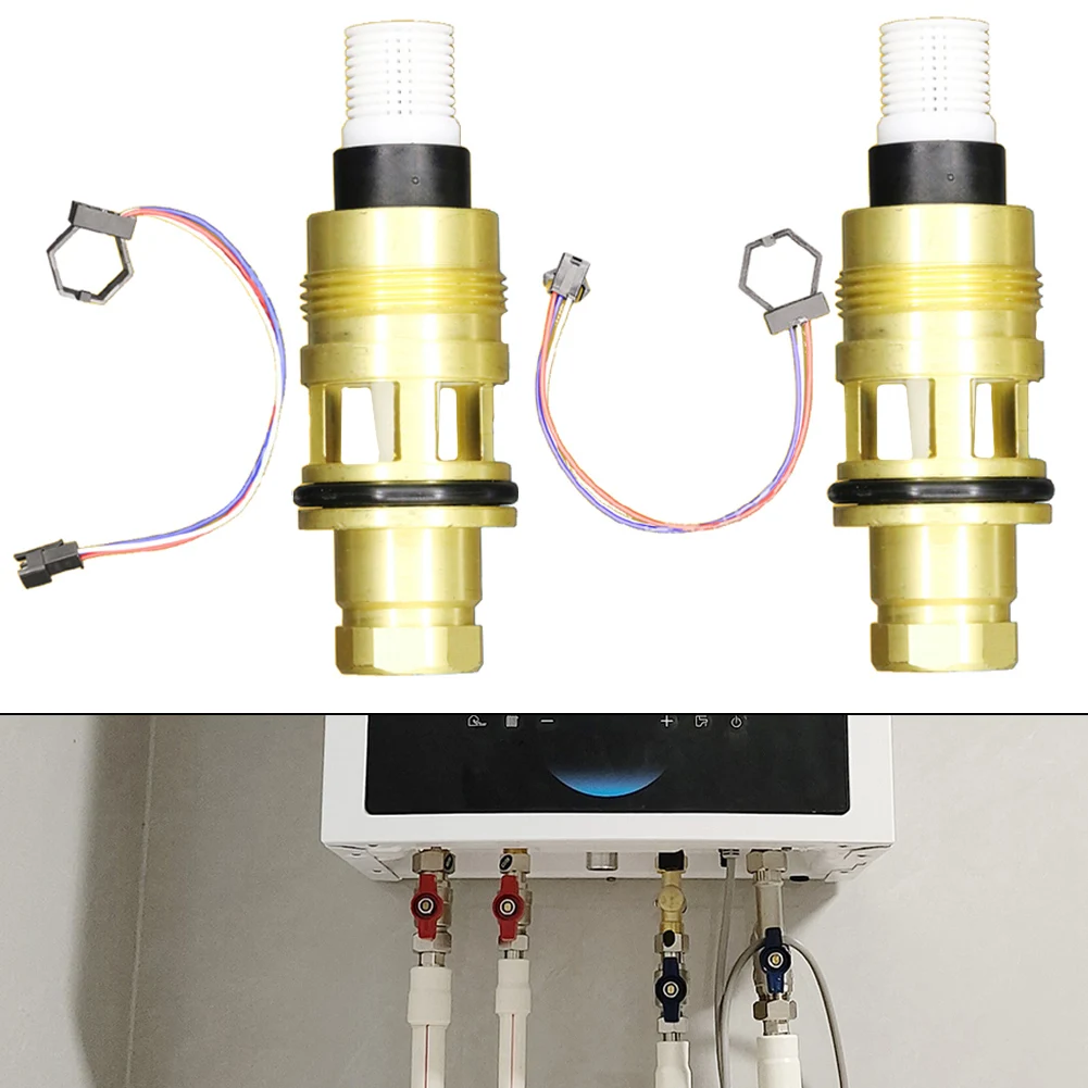 1PCS NEW 10L Flow Switch Flow Turbine Cartridge Water Flow Sensor Brass For Ariston/Main Four For Wall-Mounted Furnaces