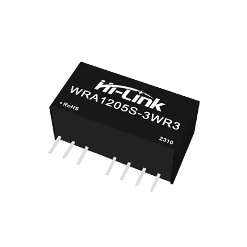 Hi-Link 3W Dual Output ±3.3V/5V/9V/12V/15V/24V WRA1205S-3WR3 WRA1215S-3WR3 WRA1224S-3WR3 DC-DC Power Supply Module 9~18Vdc