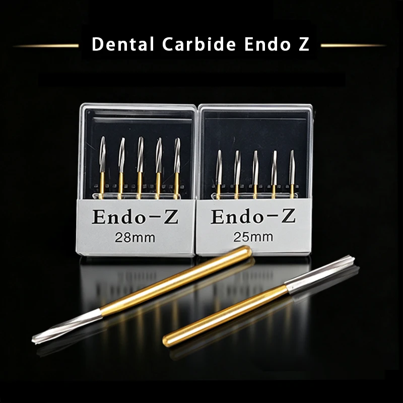 Dental Carbide Endo Z 25/28mm Burs Tooth Extraction Drill For High Speed Handpiece Endodontic Treatment Laboratory