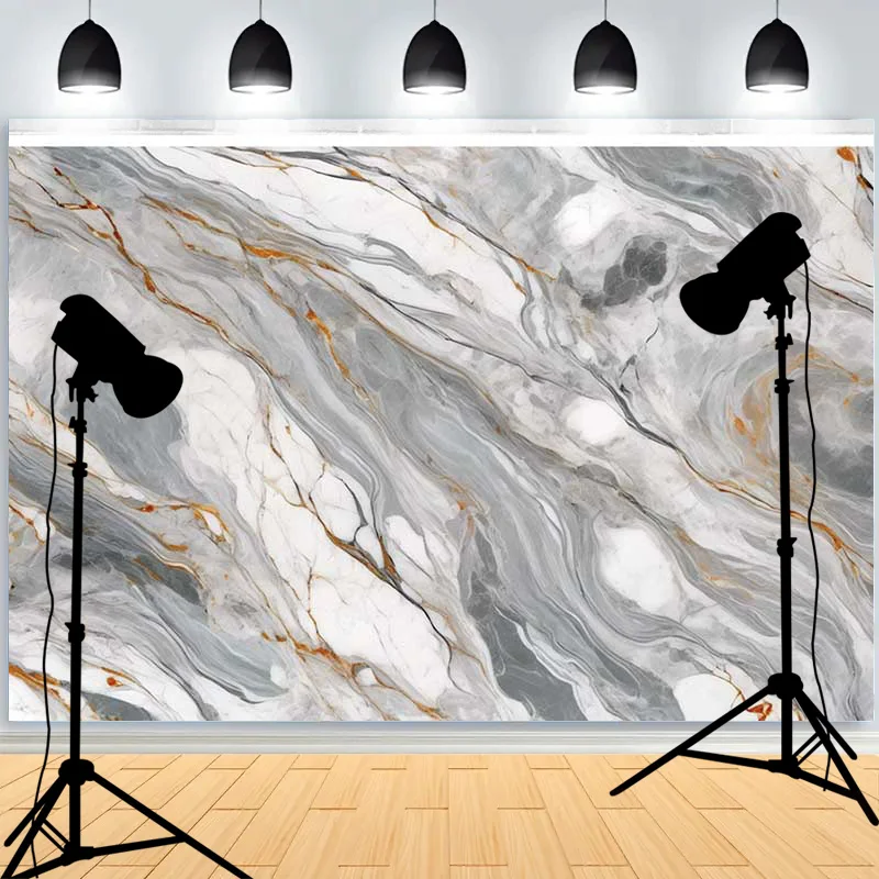 Marble Veins Stone Texture Stone Texture Photography Background Ivory Stone Surface Gradient Tone Photo Studio Backdrops PE-07